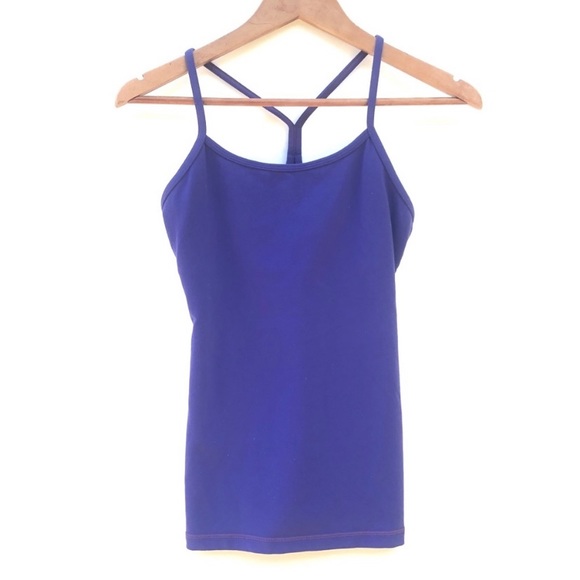 lululemon Power Y Tank Top Purple Size 6 - Picture 1 of 4